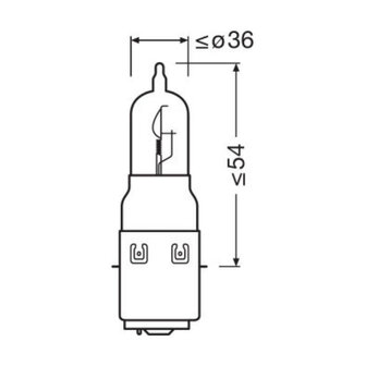 Osram Bulb S1 BA20d 12V Original Line