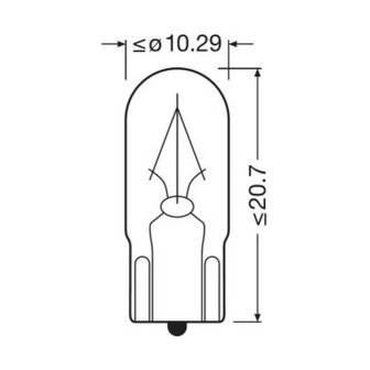 Osram Bulb 24V Original Line W2.1x9.5d 10 Pieces