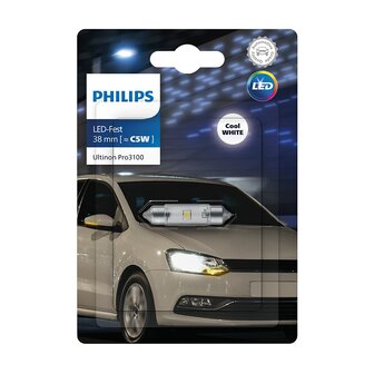 Philips SV8.5 Festoon 38mm White 12V