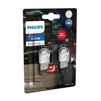 Philips LED Retrofit W21W Red 12V&nbsp;2 Stuks