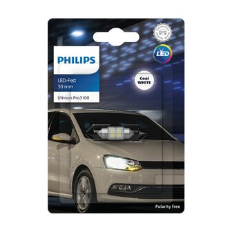 Philips SV8.5 Festoon 30mm White 6000K 12V