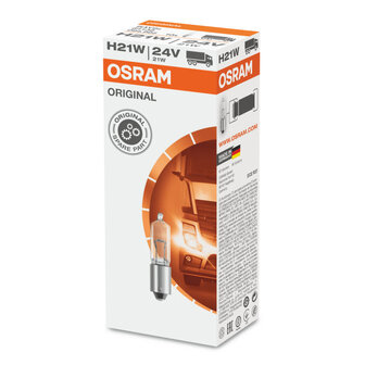 Osram Halogen lamp 24V Original Line H21W, BAY9s 10 Pieces