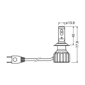 Osram Motor H7 LED Headlight 12V Set Night Breaker LED GEN2 ECE Approved