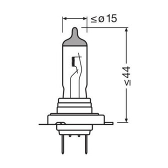 Osram H7 Halogen Bulb 12V 80W Super Bright Premium PX26d