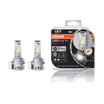 Osram H15 HL Easy LED Headlight Set 16W PGJ23t-1 12V Off-road Only