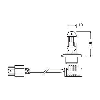 Osram H4 LED Headlight 12V Set Night Breaker LED Ece Approved