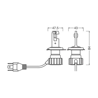 Osram Night Breaker LED Smart H4 ECE-approved Set | +330%