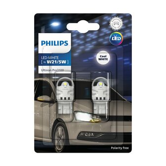 Philips W21/5W LED Retrofit White 12V 2 Pieces