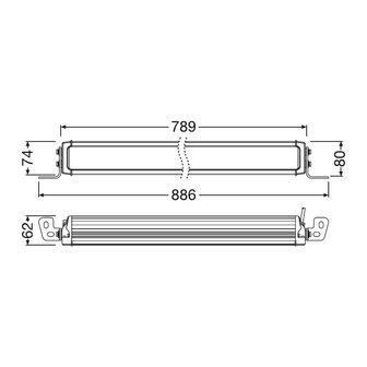 Osram LED Lightbar Combi VX750-CB- DR SM 78cm