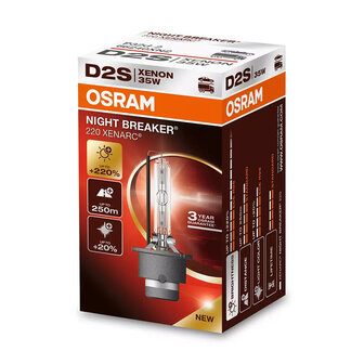 Osram D2S Xenon Light 35W Night Breaker 220 P32d-2