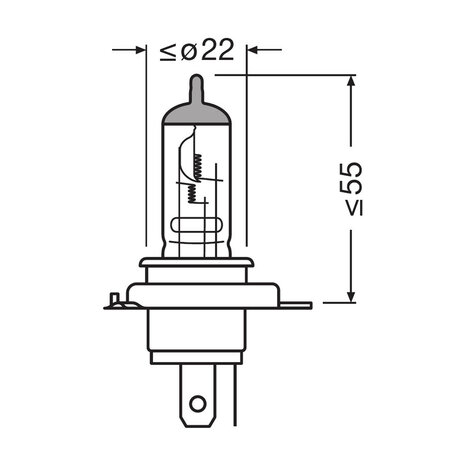 Osram Halogen Bulb 12V Original Line HS1 PX43t