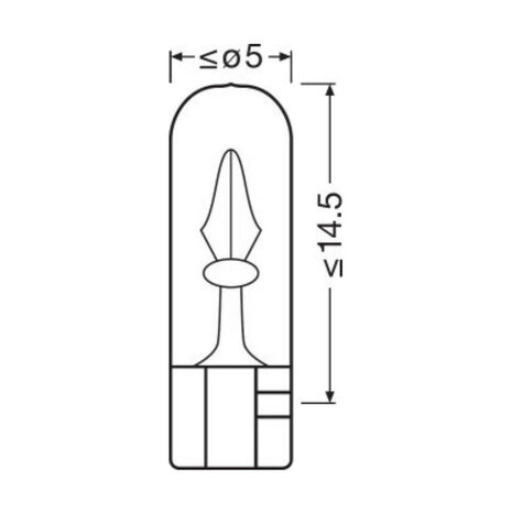 Osram Light Bulb 24V Original Line W2x4.6d 10 Pieces