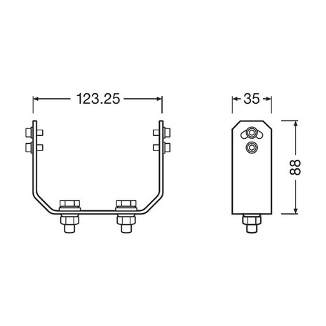 Osram LED Work Light Mounting Kit PX LEDPWL ACC 102