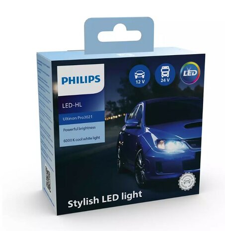 Philips H4 LED Headlight 12/24V 20W 2 Pieces