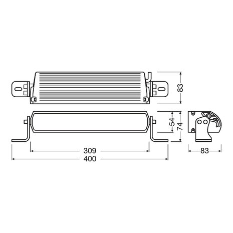 Osram LED Lightbar Spotlight FX250-SP GEN2 30cm