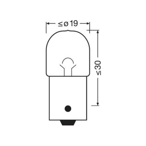 Osram Bulb 24V Original Line R5W BA15d 10 Pieces