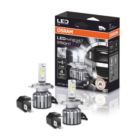 Osram H4 HLT Bright LED Headlamp P43t Pair 24 Volt 2 Pieces