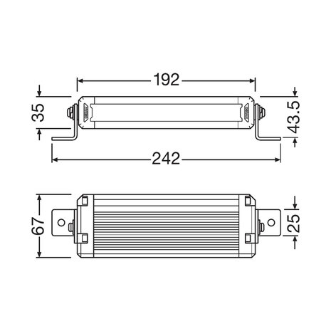 Osram LED Lightbar Spotlight VX180-SP SR 20cm