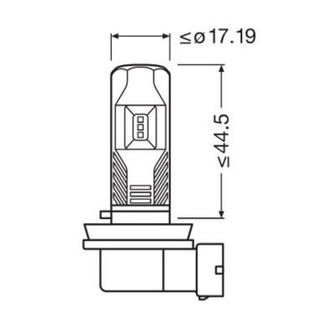 Osram H8/H11/H16 LED Fog Light Set 12 volt