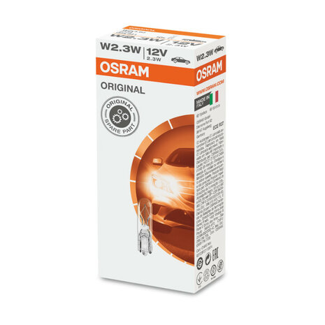 Osram W2.3W Bulb 12V W2x4.6d Original Line 10 Pieces