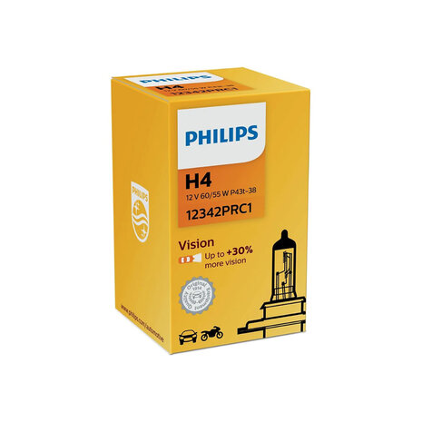 Philips H4 Halogen Bulb 12V P43t Vision