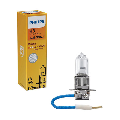 Philips H3 Halogen bulb 12V PK22s Vision