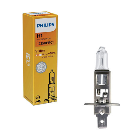 Philips H1 Halogen Bulb 12V P14.5s Vision