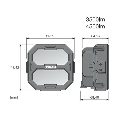 Osram LED Work Light PX Cube Spotlight 4500 LM