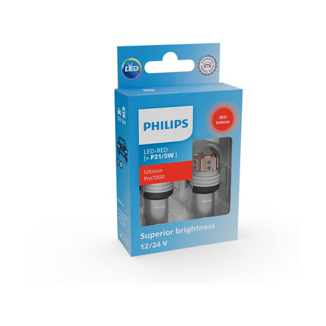 Philips P21/5W LED Retrofit Red 12-24V 2 Pieces