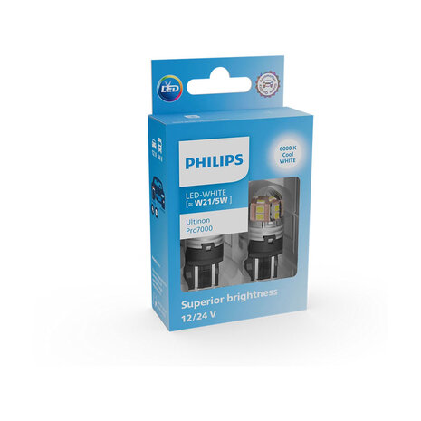 Philips W21/5W LED Retrofit White 12-24V 2 Pieces