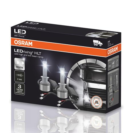 Osram H1 LED Headlamp P14.5s Pair 24 Volt 2 Pieces