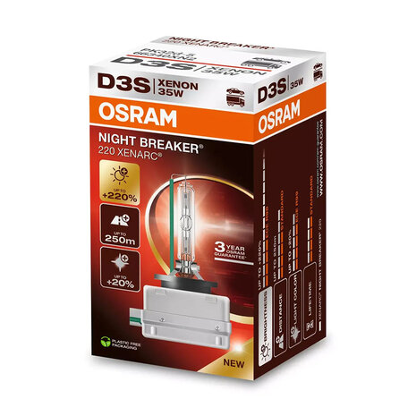 Osram D3S Xenon Light 35W Night Breaker 220 PK32d-5