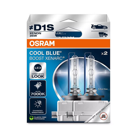 Osram D1S Xenon Lamp 35W Cool Blue Boost PK32d-2 Duobox